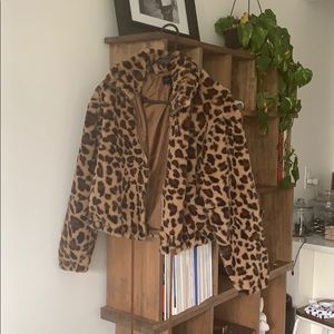 CHEETAH LIGHT CROPPED JACKET